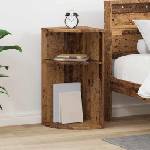vidaXL Крайна масичка Старо дърво 29, 6 x 29, 6 x 60 см (891128)