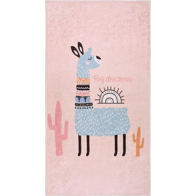 Vitaus Розов детски килим подходящ за пране 100x160 cm Big Dreamer Camel - Vitaus (KRN-KID-2009-100x160)