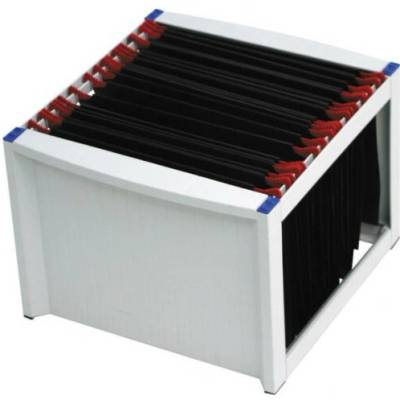 Helit box so závesnými zložkami the rack H6110084 svetlo sivá, modrá 1 ks; H6110084