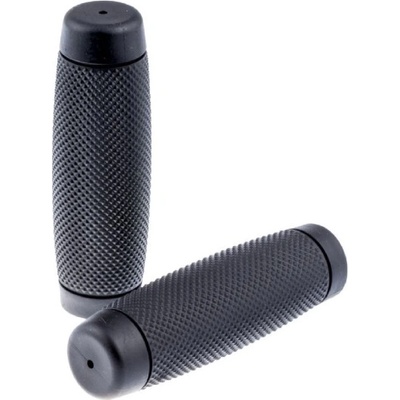 Highway Hawk H45-1208B Gripy Diamond Cut 25mm bez lanek černá 2ks