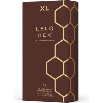 Lelo Hex 12 бр. Луксозни презервативи Lelo HEX Respect XL