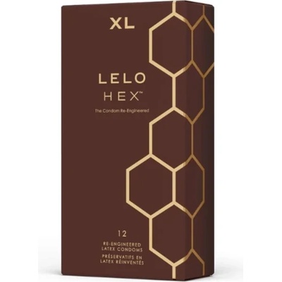 Lelo Hex 12 бр. Луксозни презервативи Lelo HEX Respect XL
