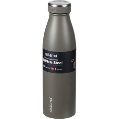 Sistema nerezová termoska Hydrate Stainless Steel 500 ml šedá