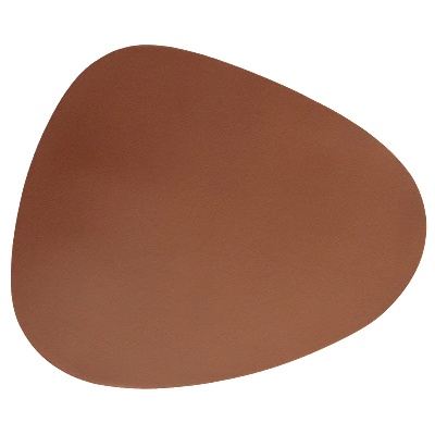 Horecano HELLA-Кожена подложка за хранене асиметрична СВЕТЛО КАФЯВА 45x37cm (HC-931132) 16435-4 (243016-7) (01931132)