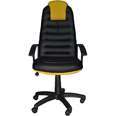 Директорски стол Tunis, екокожа, черно-жълт (O4010140421)