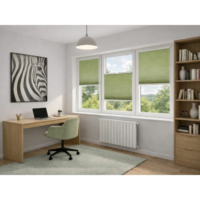 Zebra-Shop Plissé Lux Zatemňující Duo Olivová PM08 76 x 151-190 cm