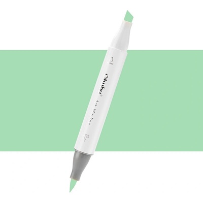 Lihová fixa OHUHU oboustranná Brush & Chisel, Glass Green (G8)