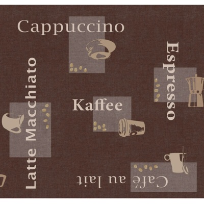 DC-fix Ubrus Cappuccino Chocolate 150 x 250 cm oválný