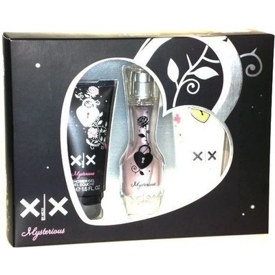 Mexx XX Mysterious pre ženy EDT 20 ml + Mysterious sprchový gél 50 ml + Lovesome sprchový gél 50 ml darčeková sada