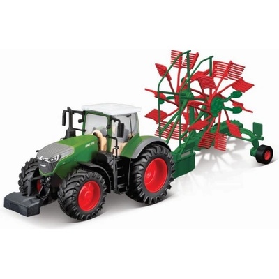Bburago 18-31665 Farm Traktor na zotrvačník Fendt 1050 Vario so zhrňovačom