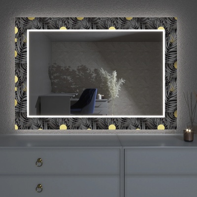 Artalo LED zrcadlo s dekorem D5 50 x 50 cm