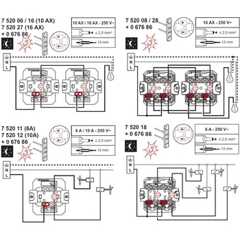 LEGRAND LED лампа за подсветка (бяла) за девиаторен ключ 230V 0.15мА - 067686 (067686)