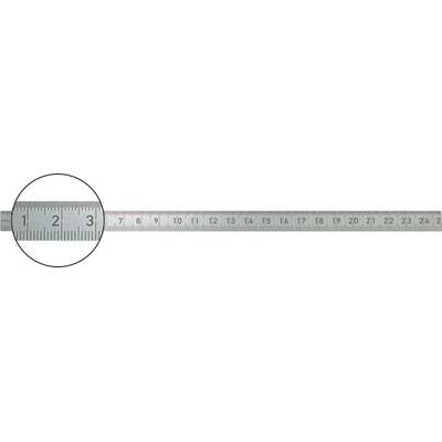 Format 4751.0500 Pružné ocelové měřítko 500 x 18 x 0,5 mm INOX