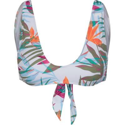 Roxy Дамско бикини горнище Roxy Women's PT Beach Classics Elong Tri Bikini top - Bright White Floral Of Paradis - размер XS (150-2019-0211)