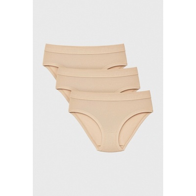 Cotonella 3PACK Klasické nohavičky Paola II béžová