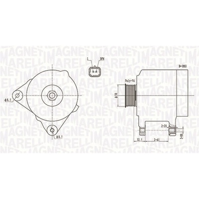 Alternátor MAGNETI MARELLI 063731824010