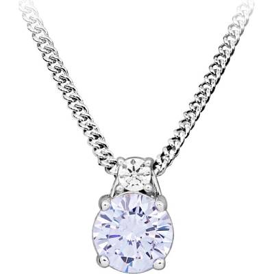 Silver Cat Strieborný náhrdelník so syntetickým ametystom SC656