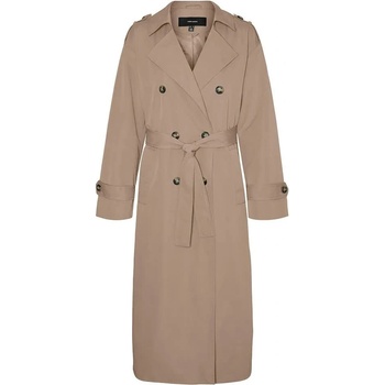 VERO MODA Палто Vero moda Chloe Long trench coat - Beige (Silver Mink)
