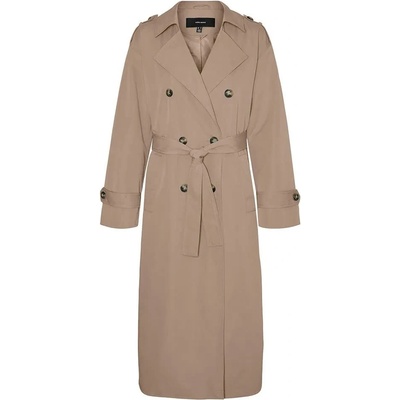 VERO MODA Палто Vero moda Chloe Long trench coat - Beige (Silver Mink)