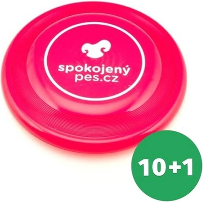 Frisbee spokojného psa Fastback červené SET 11 ks