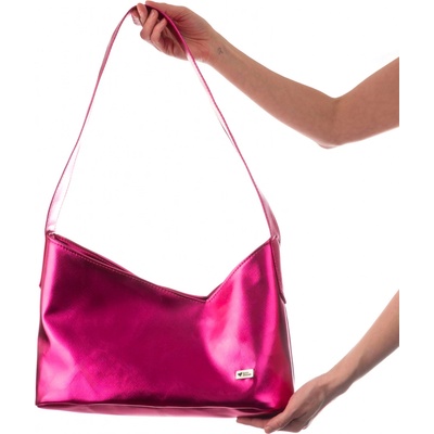 Lovemusic dámská kabelka Little Shopper metalíza Růžová
