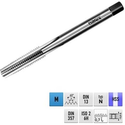 Narex Ždánice 041531712030000 - Závitník M 3,0x0,5mm maticový HSS typ 3070 - 5000, lícování ISO2 (6H)