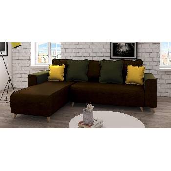 Холна гарнитура Глори кафяв