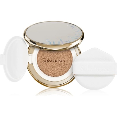 Sulwhasoo Perfecting Cushion дълготраен грим в гъбичка SPF 50+ + резервен пълнител цвят 17N1 Vanilla 2x15 гр