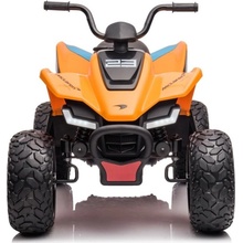 JOKO Elektrická Štvorkolka Mclaren Racing MCL 35 4x4, diaľkové ovládanie, penové kolesá, kožené sedadlo, oranžová