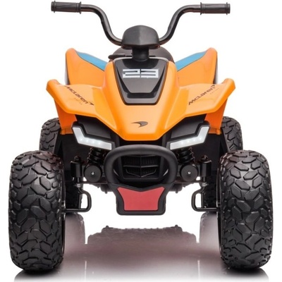 JOKO Elektrická Štvorkolka Mclaren Racing MCL 35 4x4, diaľkové ovládanie, penové kolesá, kožené sedadlo, oranžová