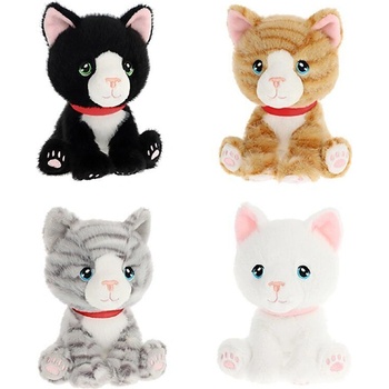 Keel Toys Плюшена играчка Keel Toys Keeleco - Коте Kitty Love, седнало, 14 cm, асортимент (SE3858)