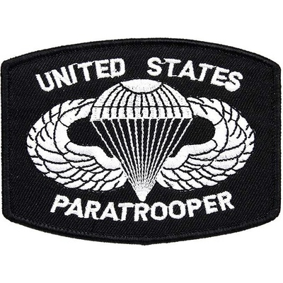 Nášivka textilná Fostex United States Paratrooper - čierna-biela