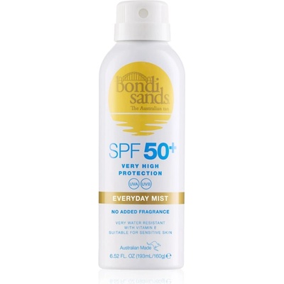 Bondi Sands SPF 50+ Everyday Mist водоустойчив спрей за тен SPF 50+ 160 гр