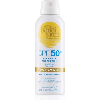 Bondi Sands SPF 50+ Everyday Mist водоустойчив спрей за тен SPF 50+ 160 гр