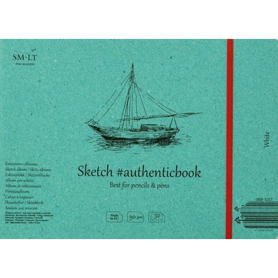 Album, šitá vazba, #authenticbook, bílé, 245x176, 32 listů, 90 g/m2