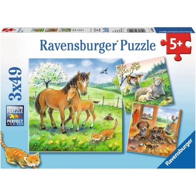 Ravensburger Čas na objetí 3 x 49 dílků