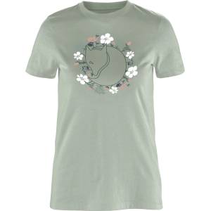 Fjällräven Дамска тениска Fjällräven Women's Fjällblomster Fox T-Shirt - Soft Jade (916-6337-0412)