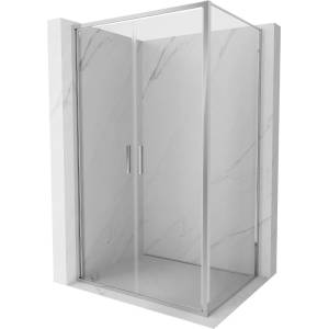 Mexen Exo душ кабина с врати 80 x 100 см, прозрачна, хром - 814-080-100-01-00 (814-080-100-01-00)