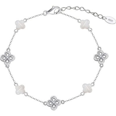 Majya Stříbrný náramek s přívěsky LUCKY CAREN 11874