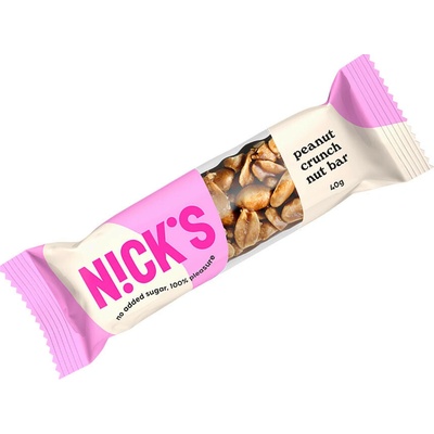 Nick's Orechová tyčinka chrumkavé arašidy 40 g