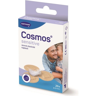 Cosmos sensitive jemná kulatá náplast 22 mm 20 ks