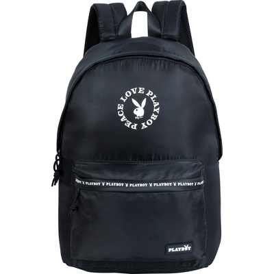 Unkeeper Ученическа раница Unkeeper - Playboy, Bunny, Черна (DKT64866)