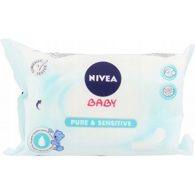 Nivea Vlhčené obrúsky Baby Pure & Sensitive 63 ks
