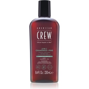 American Crew 3 in 1 Chamimile + Pine 3 в 1 шампоан, балсам и душ гел за мъже 250ml