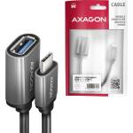 AXAGON RUCM-AFAC USB-C към USB-A кабелен адаптер, 20 cm, USB 3.2 Gen 1, 3 A, алуминиев корпус (RUCM-AFAC)