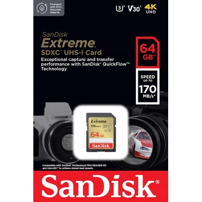 sanDisk SDXC UHS-I U3 64 GB SDSDXV2-064G-GNCIN