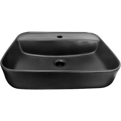 Forma Vita Умивалник за монтаж върху плот, 50.5 х 40 х 14 cm, черен мат (TWB019AB)