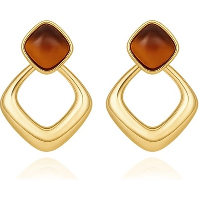 JAY Elegantní visací náušnice s tygřím okem JAY-0179-20242479