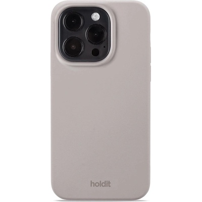 Holdit Калъф Holdit - Silicone, iPhone 15 Pro, Taupe (7330985159916)