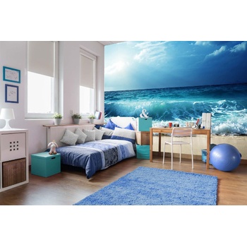 DIMEX ART Самозалепваща се флизелинова фототапета плаж на сейшелските острови 375 x 250 см